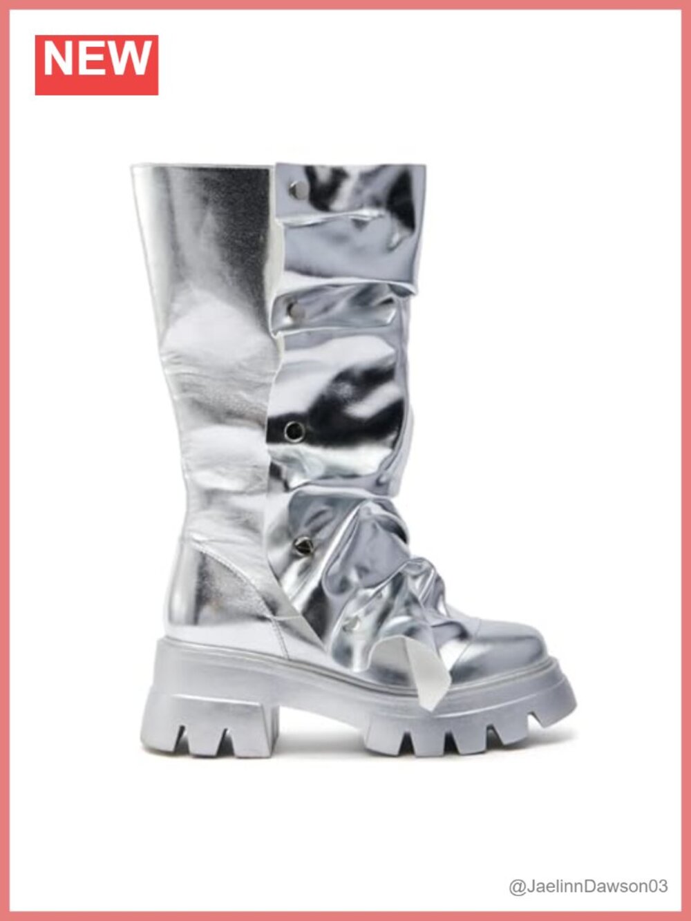 Detachable Overlay Mid Calf Boots